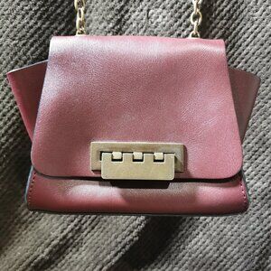 Eartha Burgundy/Antique Brass Crossbody EUC #236